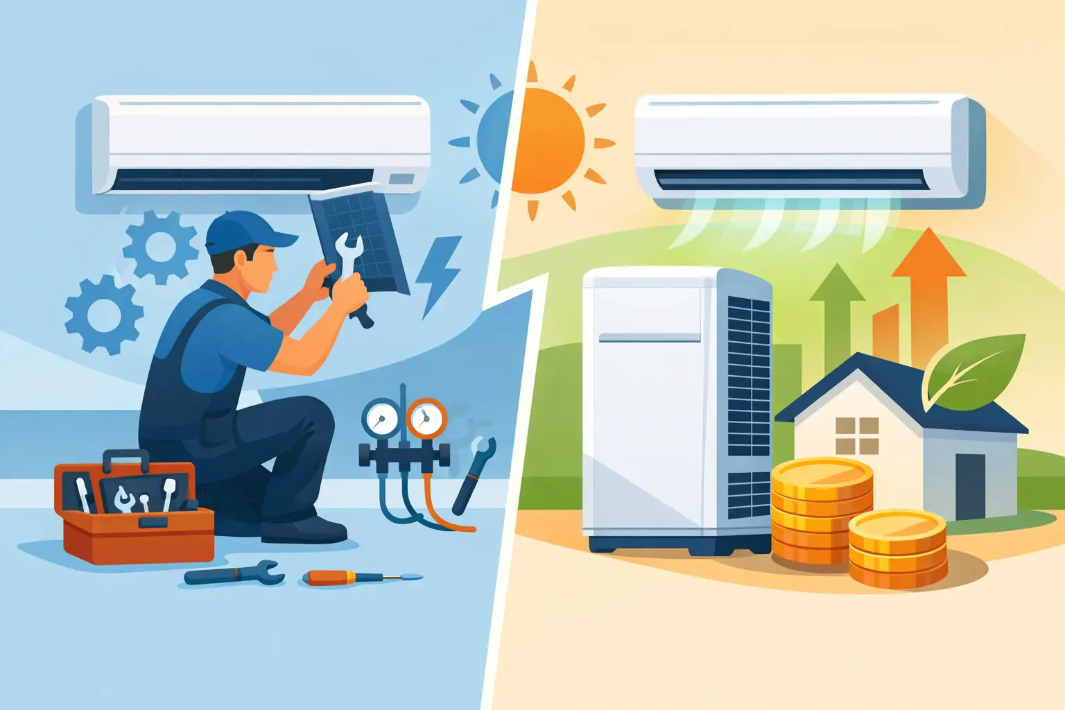 Aircon Repair vs Replacement: What Pays Off? Aircon Repair vs Replacement: What Pays Off?