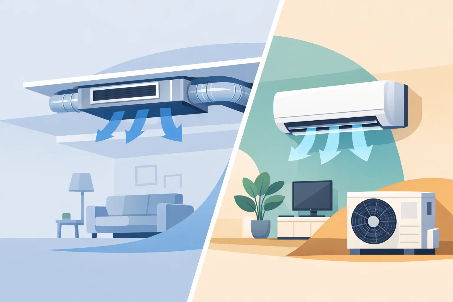 Ducted Aircon Versus Split System Ducted Aircon Versus Split System