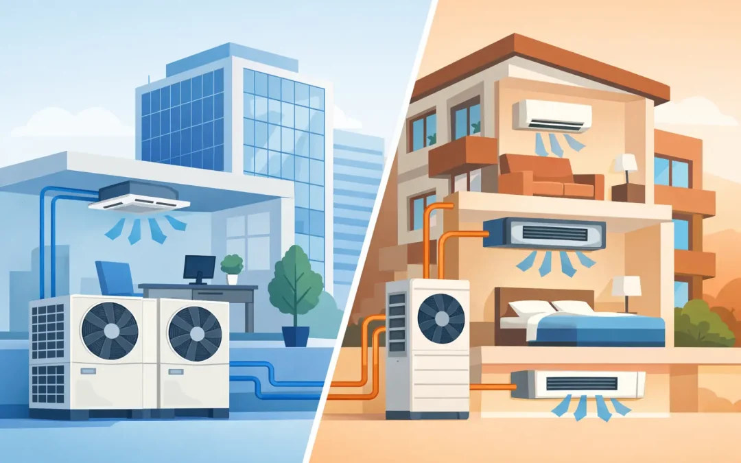 VRF vs VRV Systems: What’s the Difference?
