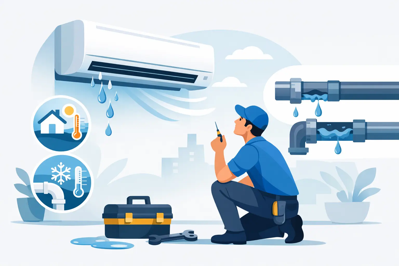 Air Conditioner Leaking Water? Causes and Fixes
