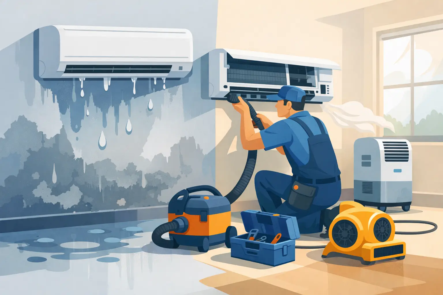 Aircon Restoration After Water Damage