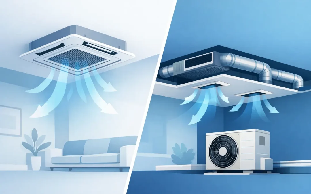 Cassette vs Ducted Air Conditioning Compared