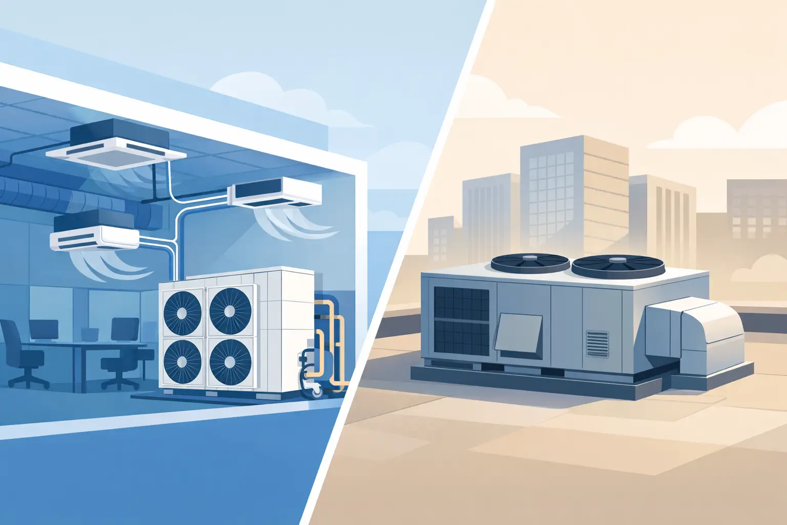 VRF vs packaged air conditioning VRF vs packaged air conditioning